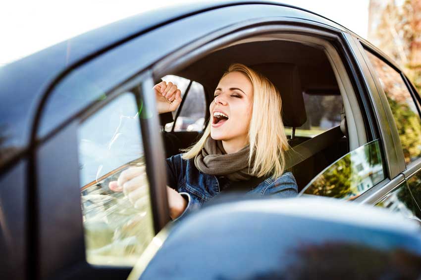 With the right sounds, your commute will fly by.