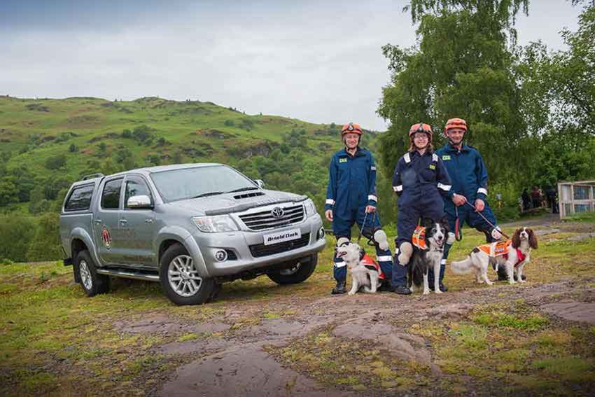 Trossachs Search and Rescue Team with their new Hilux