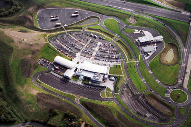 Some say that once you pull in to a motorway service station - you're (in some cases, quite literally) trapped in to buying petrol at their inflated prices. Image: M6 Toll / Midland Expressway Ltd