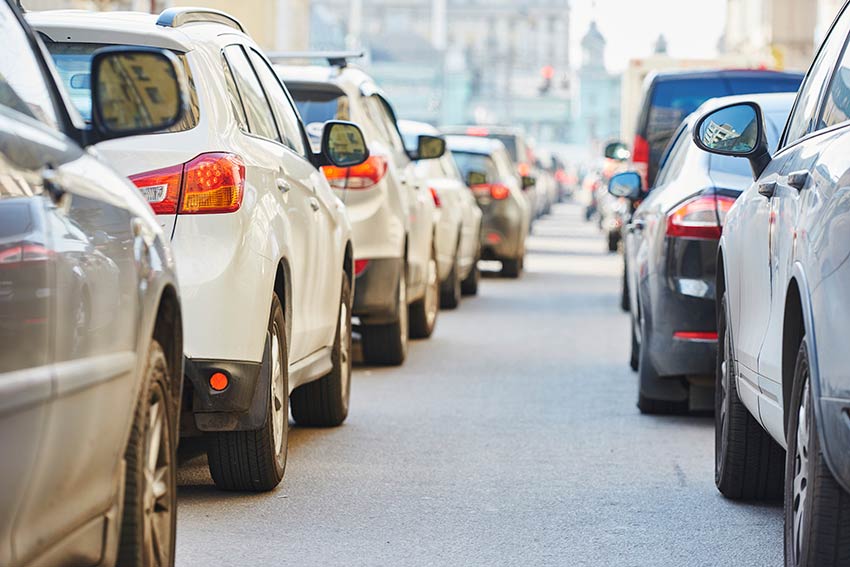Always try to stay focussed when stuck in traffic.